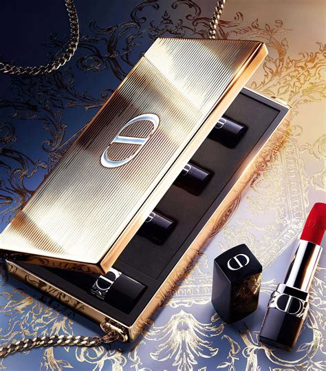 gold dior lipstick clutch